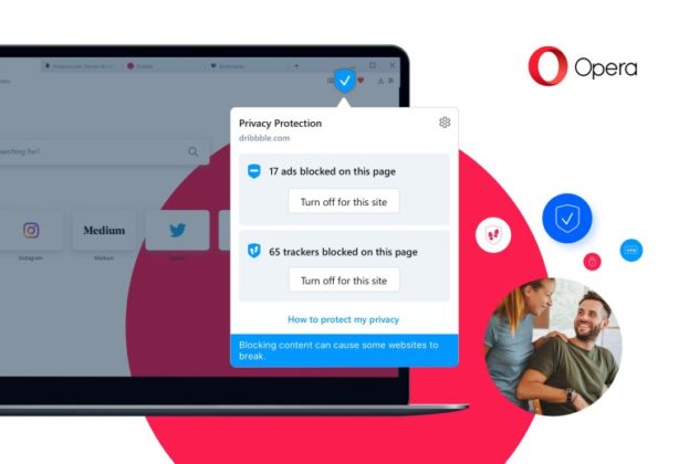Новата Opera има подобрено блокиране на трасирането ускоряващо с 20% скоростта на работа