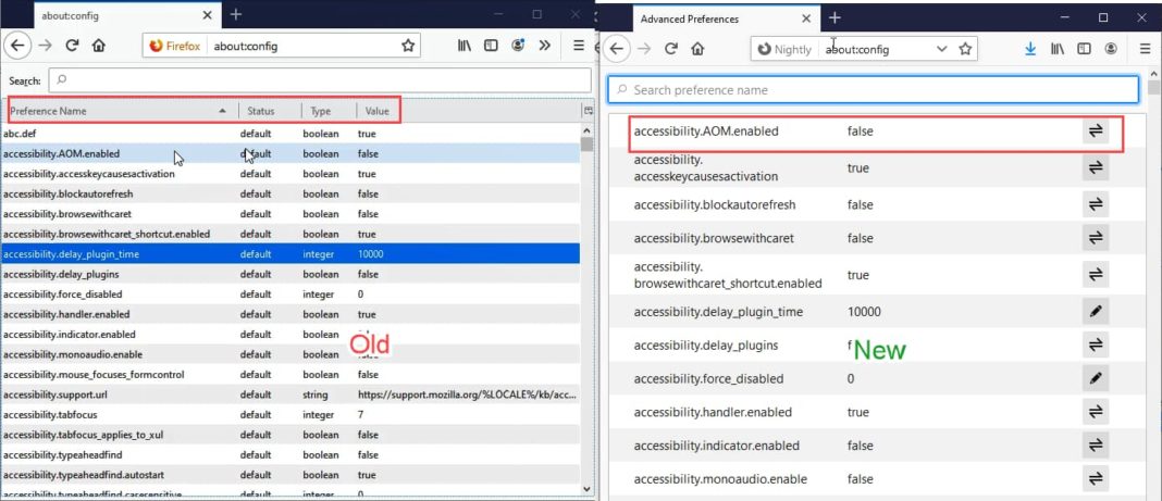 Във Firefox ще има нови индикатори за безопасността и нов интерфейс на about:config