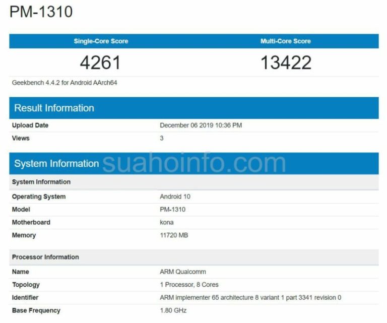 Флагманът Sony Xperia 3 се появи в бенчмарка Geekbench