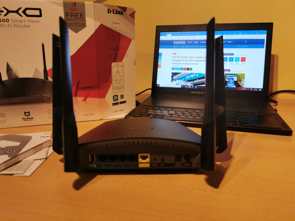 Ревю на D-link EXO AC2600 Smart Mesh Wi-Fi Router