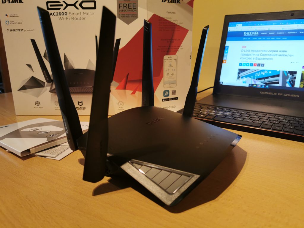 Ревю на D-link EXO AC2600 Smart Mesh Wi-Fi Router