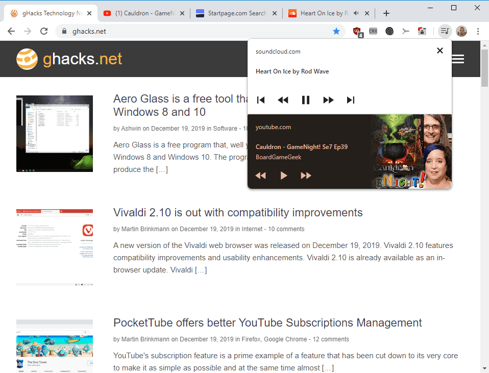 Ето как да включим управлението на възпроизвеждането в Chrome 79
