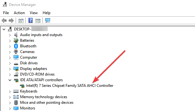 AHCI device manager