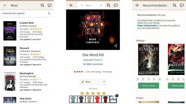 Goodreads app