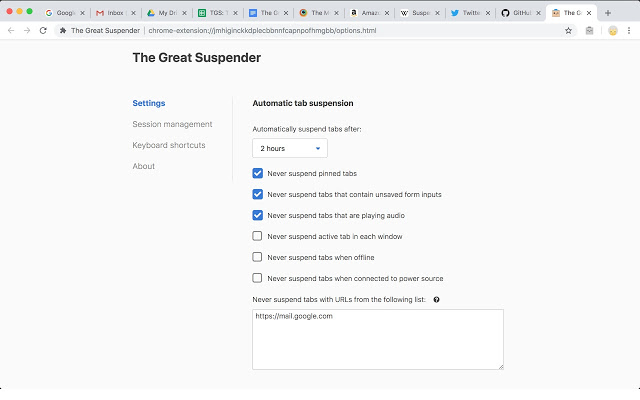 the great suspender