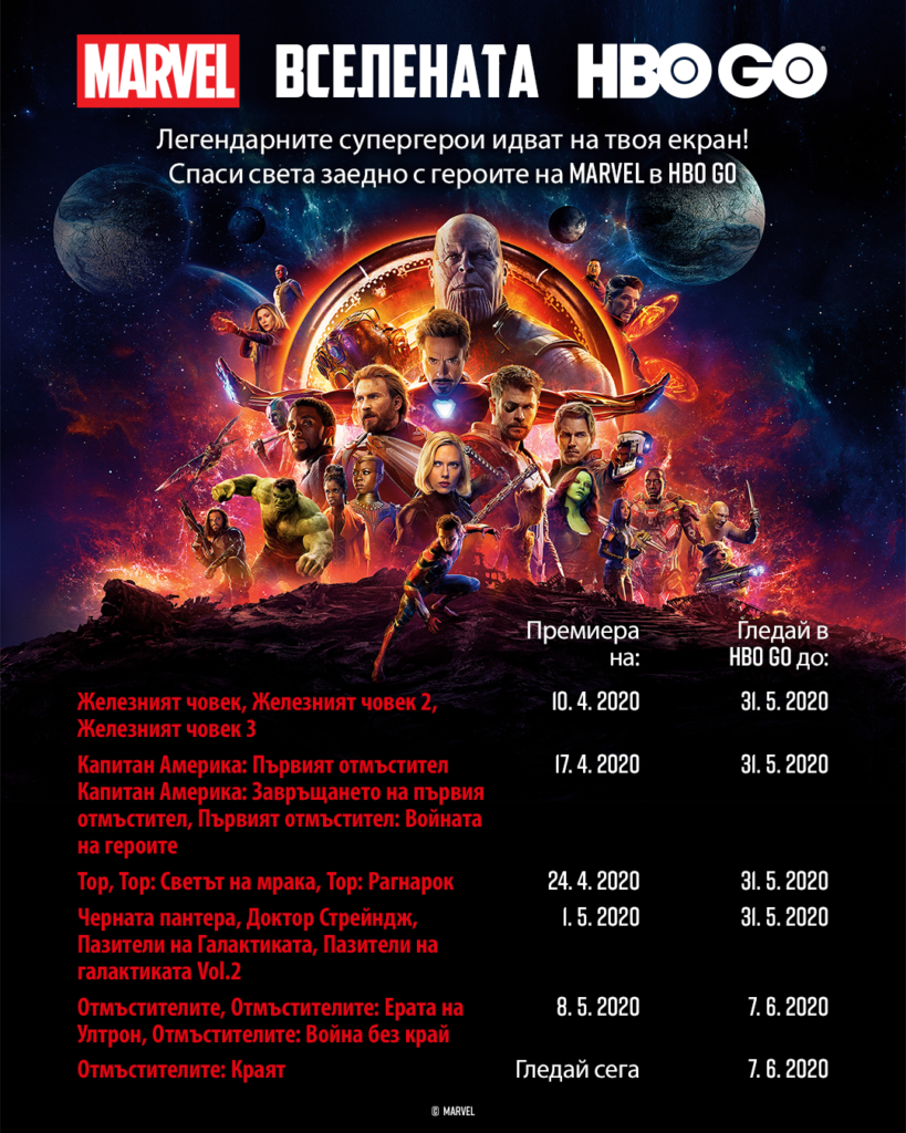 MARVEL вселената в HBO GO се разраства до 19 заглавия