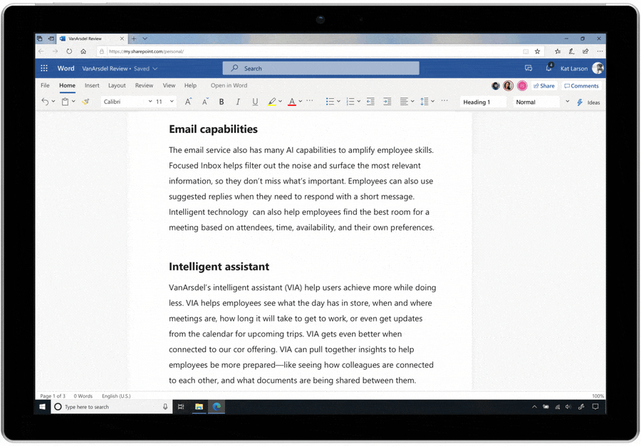Изкуствения интелект на Microsoft Word може да подобри вашите изречения