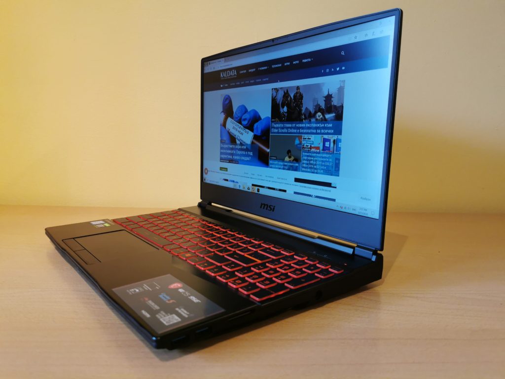 Ревю на геймърския лаптоп MSI GL65
