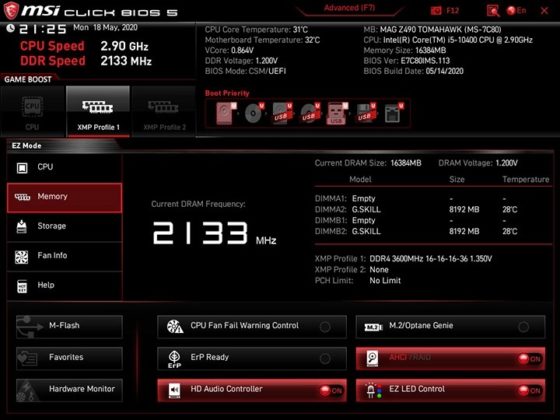 Ревю на дънната платка MSI MAG Z490 Tomahawk