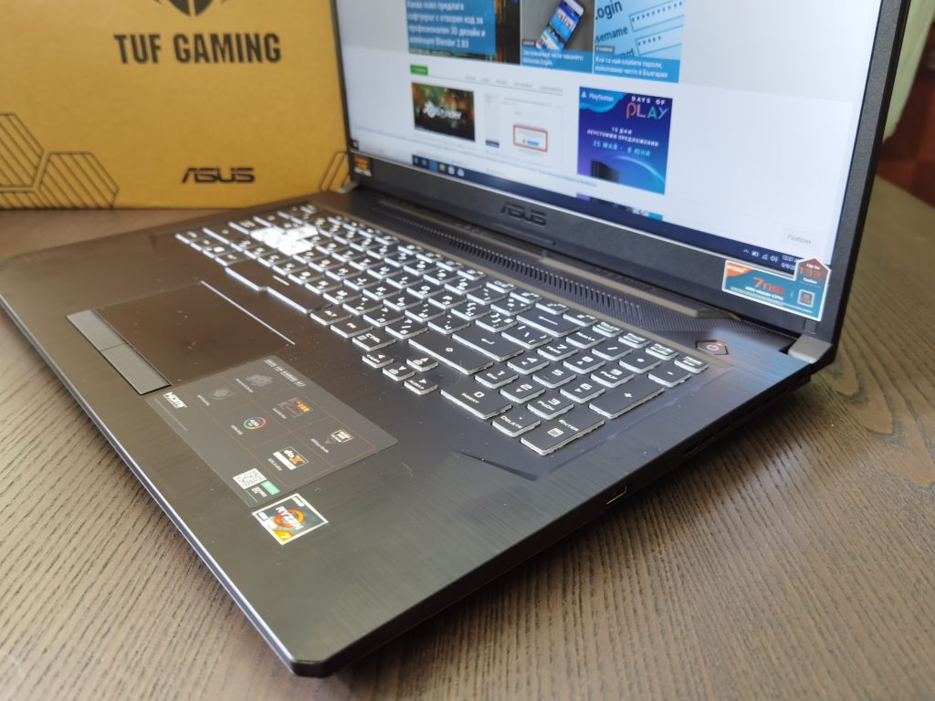 Ревю на ASUS TUF A17 (FA706) – геймърски лаптоп с новия Ryzen 7 4800H