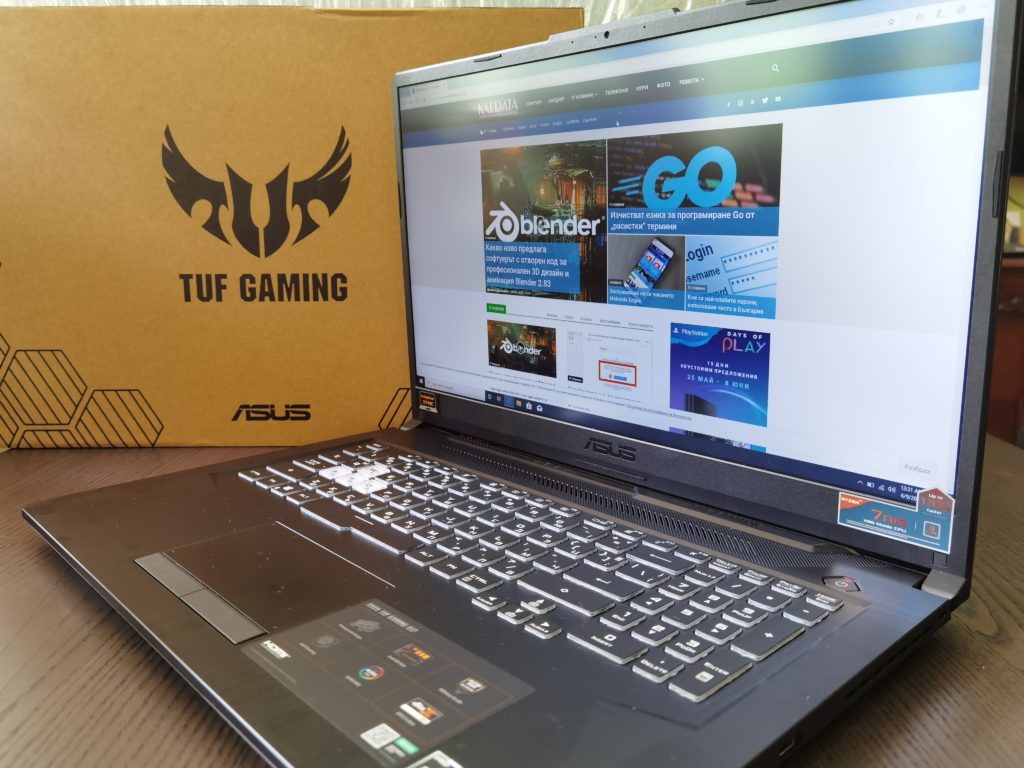 Ревю на ASUS TUF A17 (FA706) – геймърски лаптоп с новия Ryzen 7 4800H