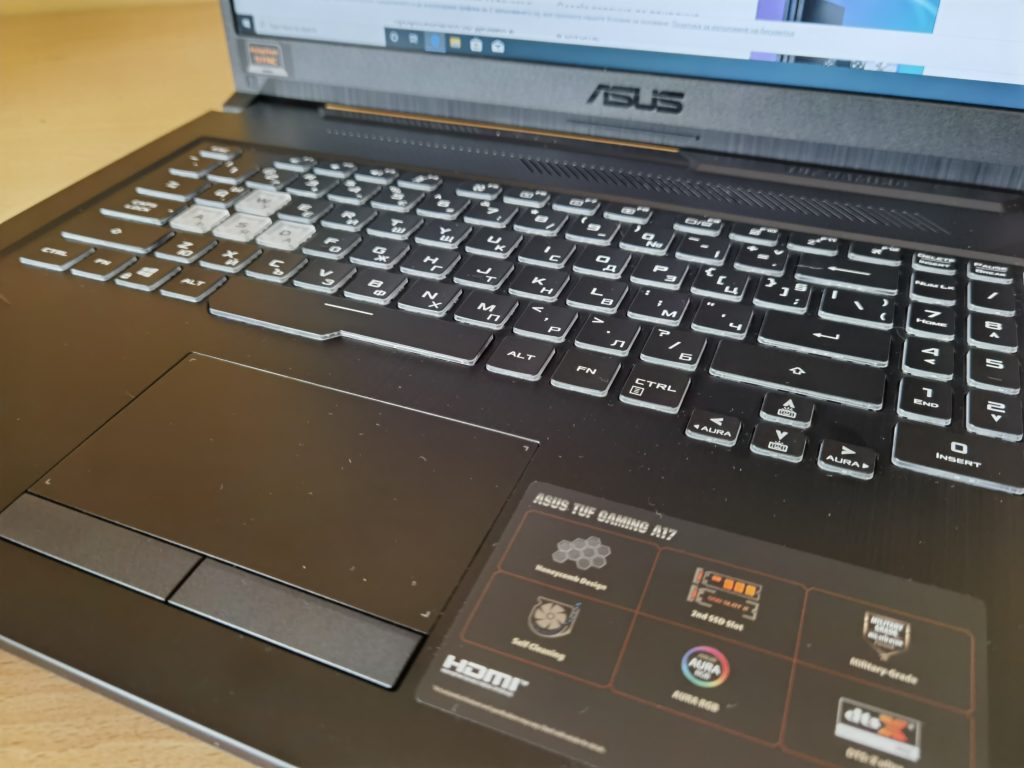 Ревю на ASUS TUF A17 (FA706) – геймърски лаптоп с новия Ryzen 7 4800H
