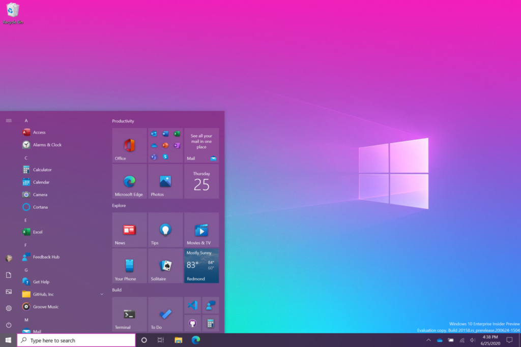 Windows 10 ще има нов дизайн на Старт менюто и обновен Alt+Tab