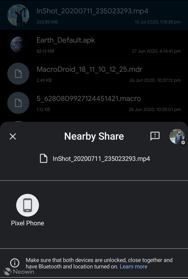 Как да споделяме файлове между Android устройства чрез Nearby Share функцията, без значение от размера