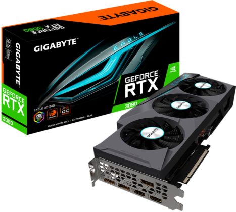 Няколко варианта на NVidia GeForce RTX 3090 се появиха в Amazon и Best Buy
