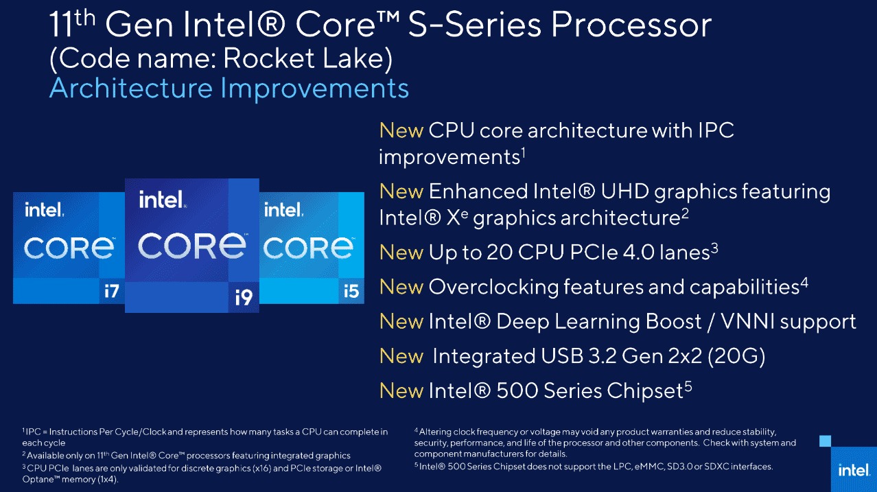 Intel обещава сериозен ръст на IPC в процесорите Rocket Lake-S
