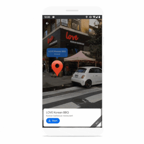 Google подобри работата на Live View в картите
