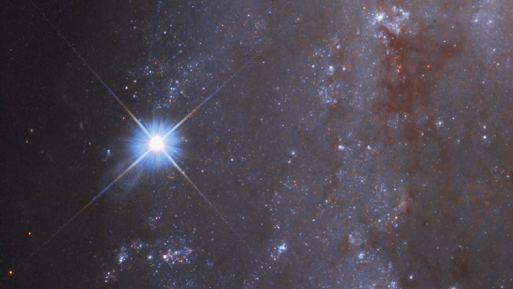 Hubble заснема свръхнова в продължение на цяла година