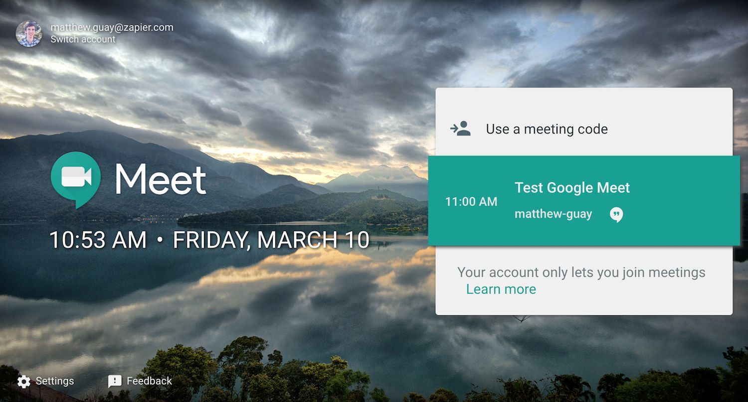 В Google Meet се появиха потребителски фонове