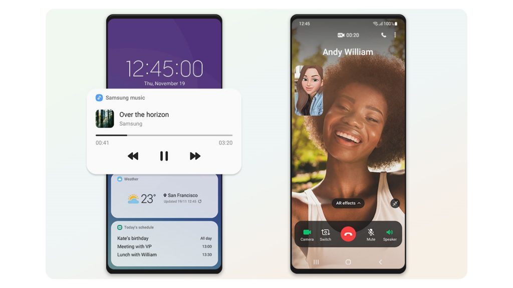 Samsung представи фирмения потребителски интерфейс One UI 3