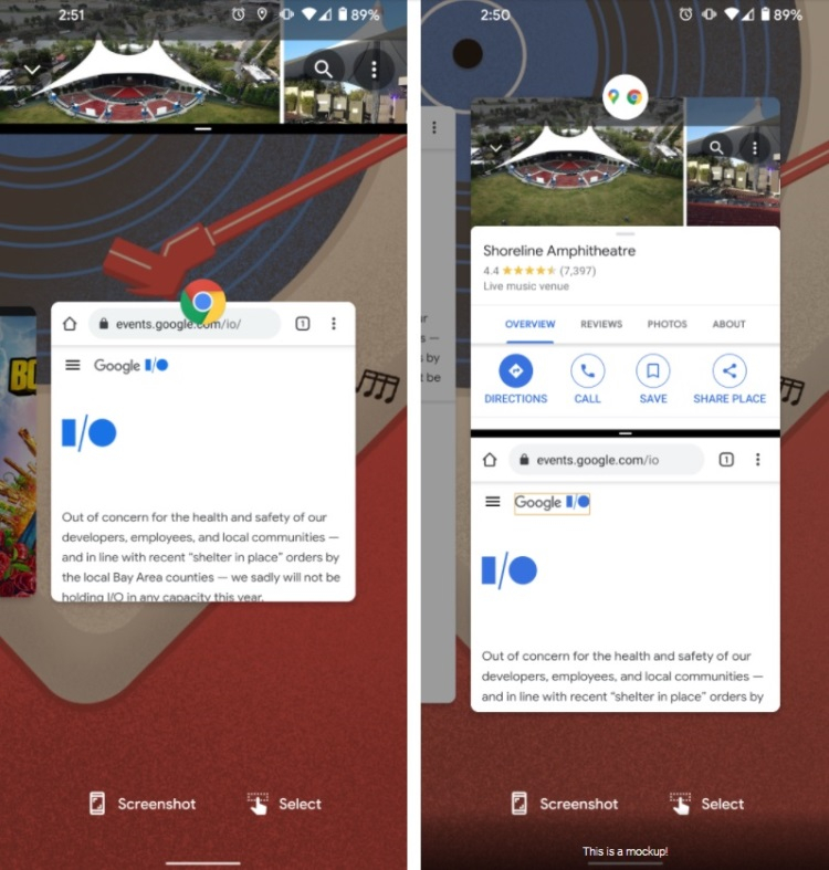 Разделянето на екрана за работата на две приложения в Android 12 ще бъде реализирано по друг начин