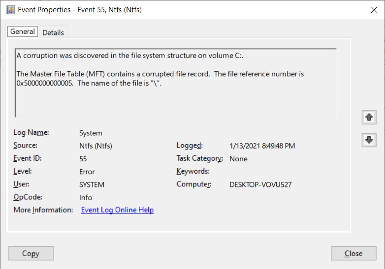 Критична уязвимост в ОС Windows 10: едноредова команда поврежда всеки NTFS диск
