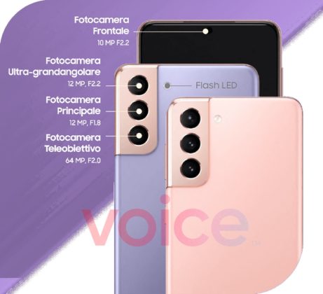 Изтекоха пълните спецификации на камерите в Galaxy S21 серията