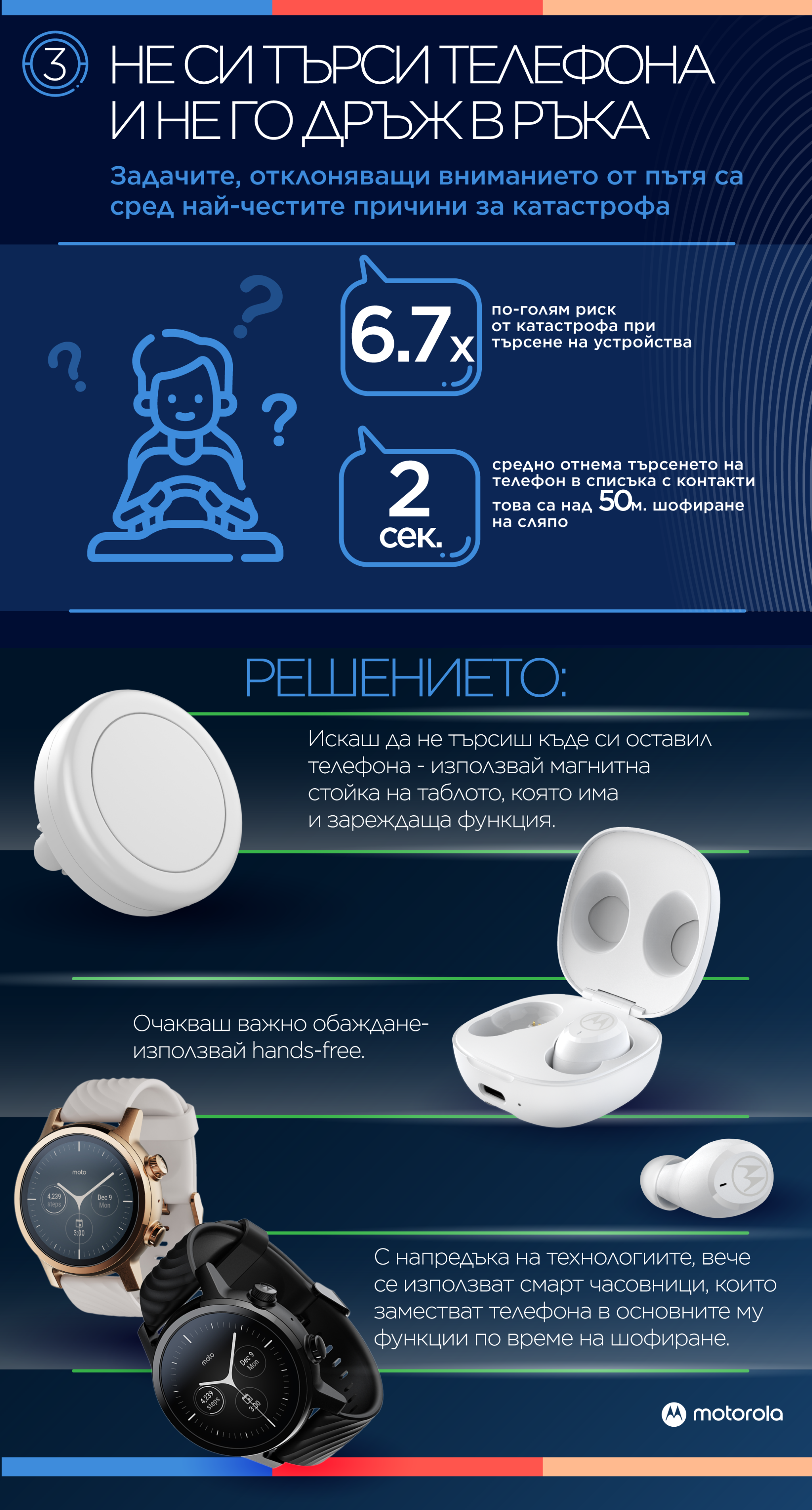 Motorola те съветва: Гледай напред, не надолу
