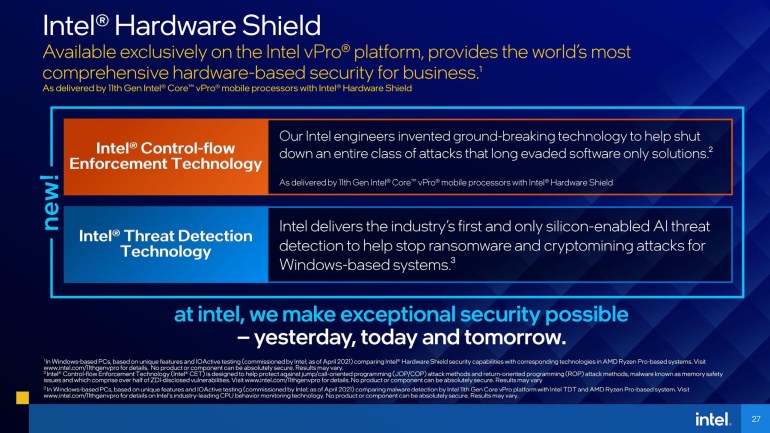Intel представи 6 и 8-ядрените процесори Core от 11-то поколение (Tiger Lake-H) за геймърски лаптопи