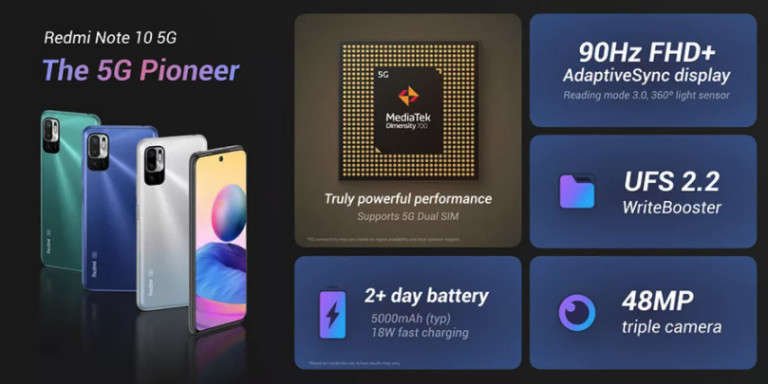 Xiaomi Redmi Note 10 5G с премиера в България