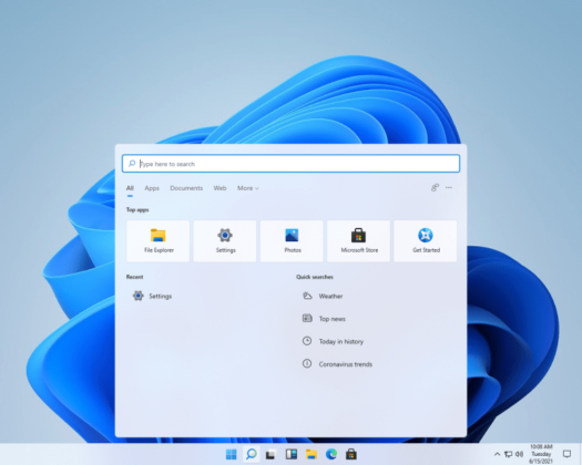 Първите скрийншоти на ОС Windows 11