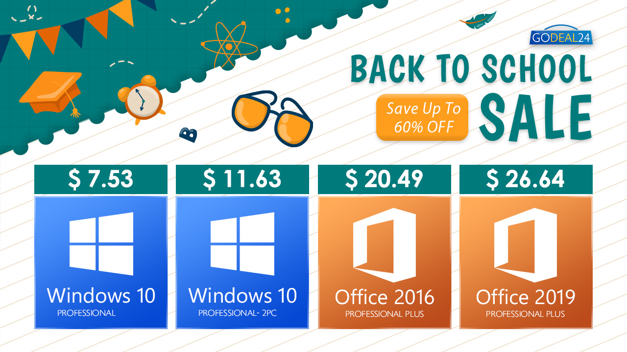 Промоцията „Отново на училище“ на Godeal24: MS Office само за и Windows 10 за ,5