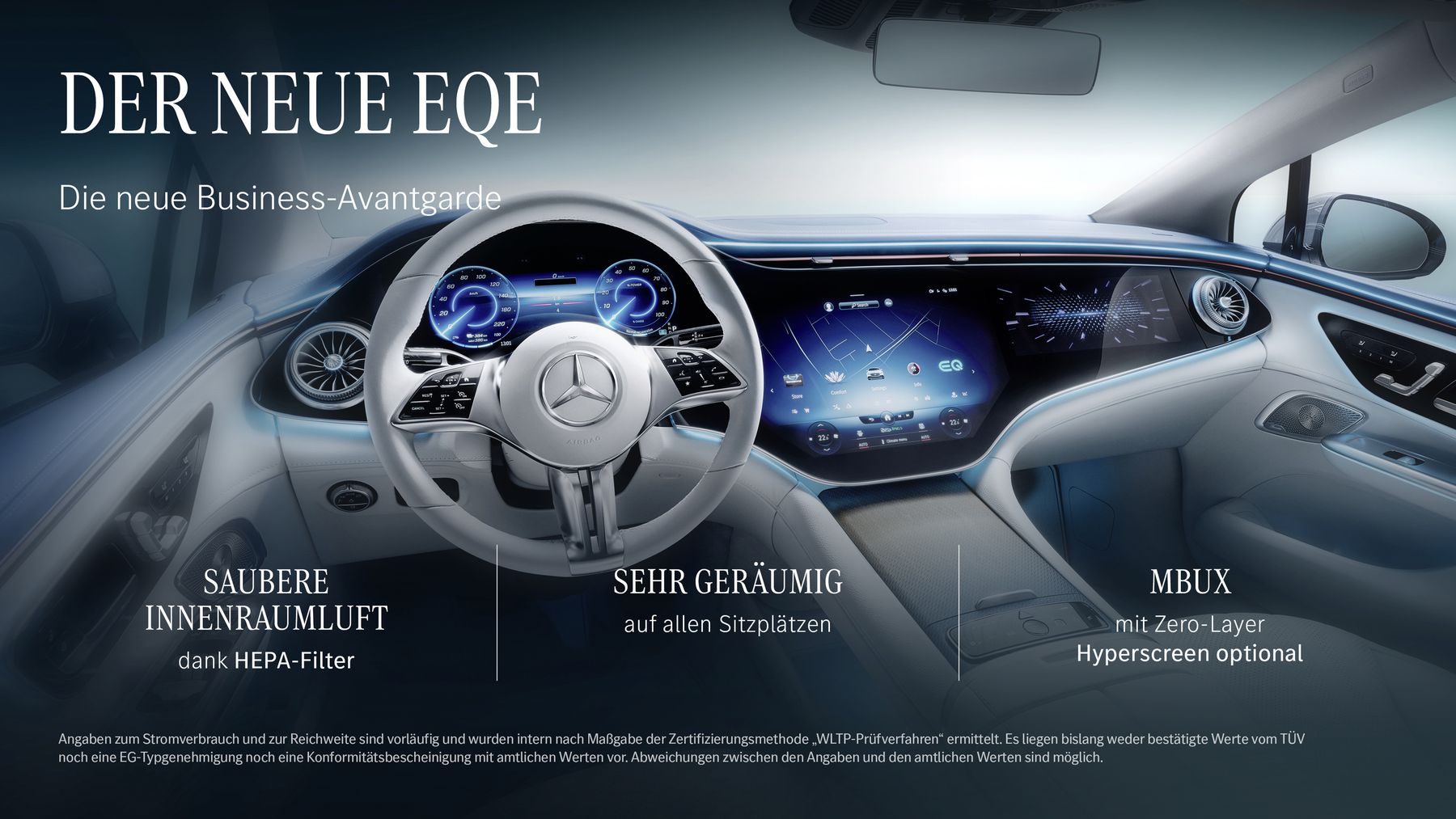 Новият EQE: Прогресивният бизнес електромобил на Mercedes с пробег от 660 км