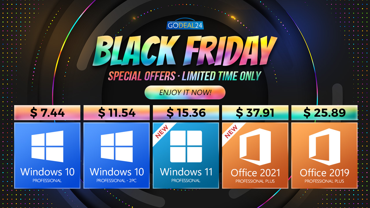 Черния петък с Godeal24: вземете Windows 10/11 само за !