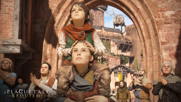 A-Plague-Tale-Requiem_Screenshot_02_1920x1080_logo Излезе дебютния трейлър към A Plague Tale: Requiem