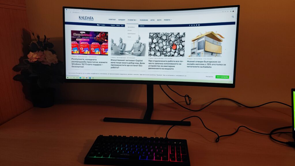 Huawei MateView GT 34″ – геймърски монитор от висок клас на много апетитна цена
