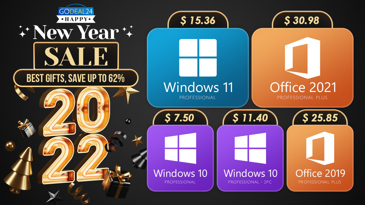 Разпродажба след Новата 2022 година: Windows и MS Office при възможно най-ниска цена от ,50
