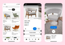 Платформата Pinterest ще позволи „изпробване“ на мебелите от популярните магазини с помощта на допълнена реалност