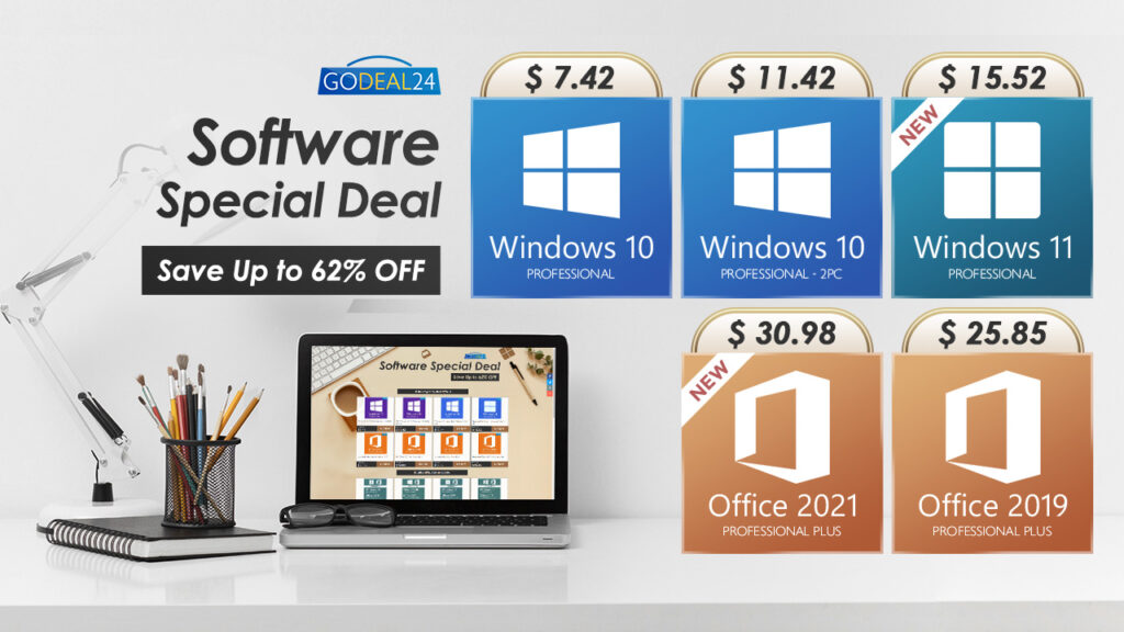 Godeal24 за ограничено време предлага продуктови ключове за Windows 10 само за ,7 и за Microsoft Office за ,68