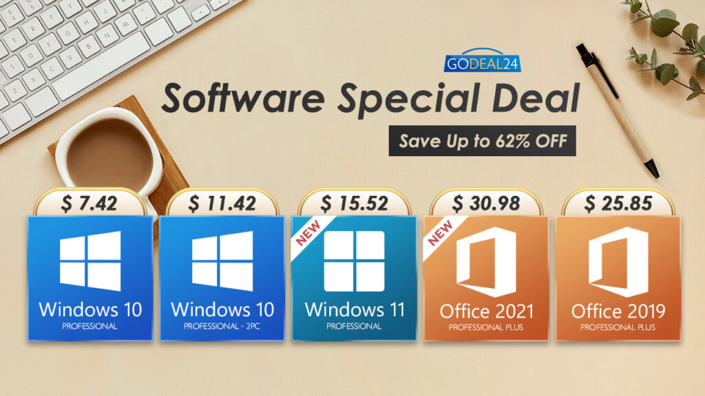 Godeal24: OS Windows само за ,42, а Microsoft Office 2021 с много специална цена, но за ограничено време