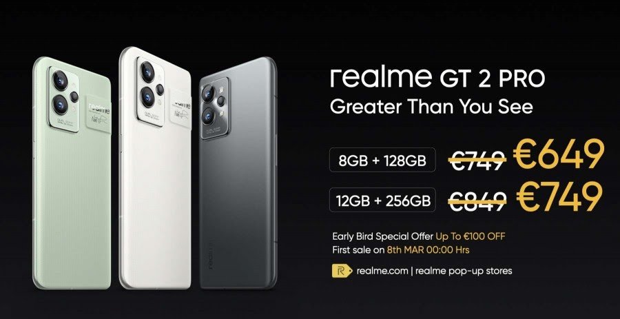 Продажбите на флагманите Realme GT2 Pro и GT2 стартират в световен мащаб