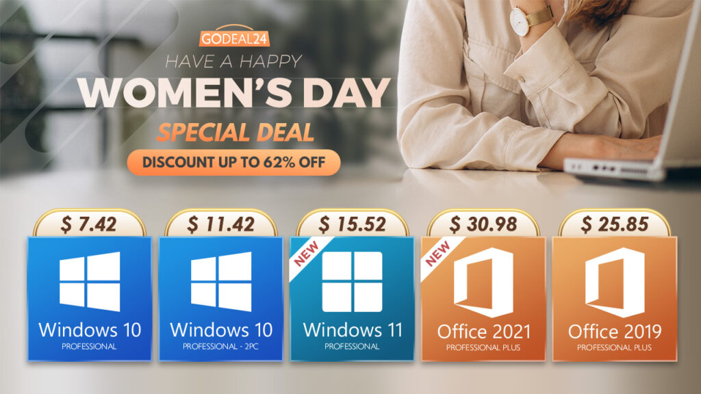 Евтин и оригинален софтуер на Microsoft: Godeal24 предлага до 62% отстъпка за тези програмни продукти