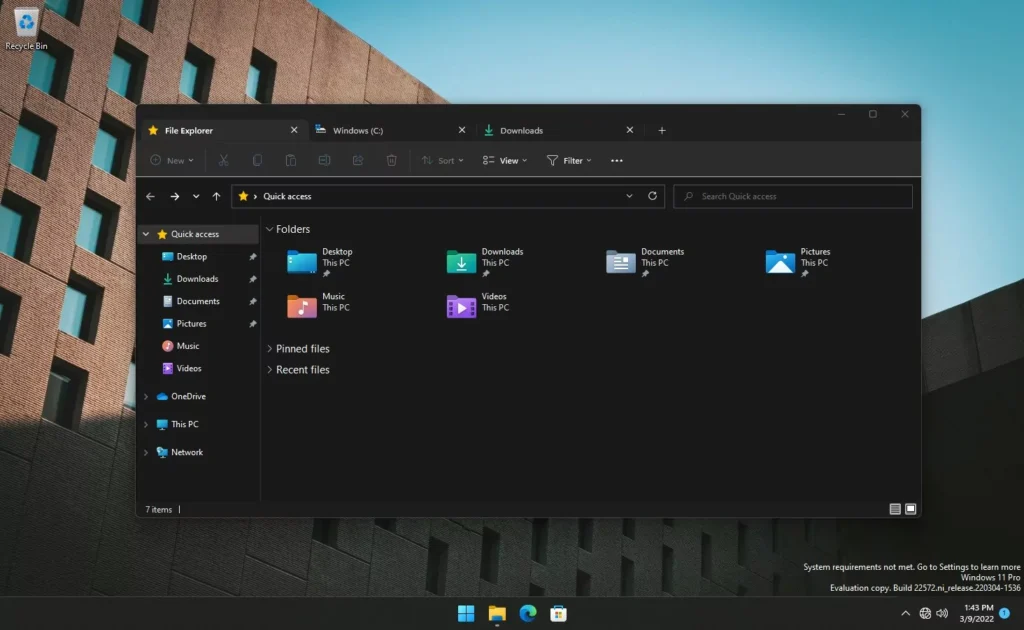 Microsoft добави табове във File Explorer за Windows 11
