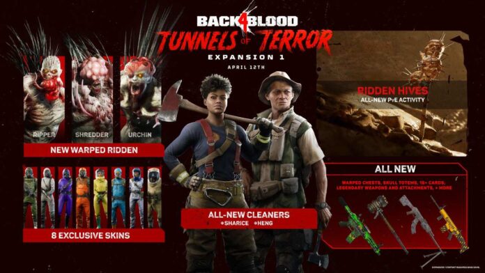 tunne-lof-terror Стана ясна датата на излизане на първото допълнение на Back 4 Blood