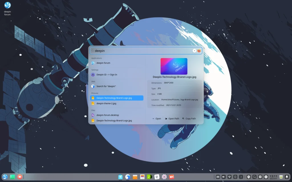 Излезе Linux дистрибуцията Deepin 20.5 със собствена графична среда