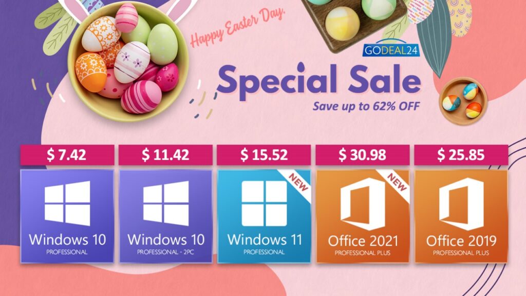Великденска разпродажба: вземете легитимен продуктов ключ за Windows 10 само за ,42!