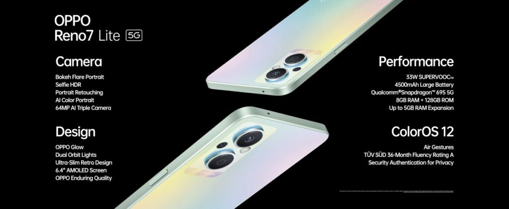 Излезе Reno7 Lite 5G с малко необичайна светодиодна фотосветкавица