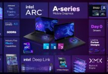 При игрите мобилната видеокарта Intel Arc A730M се позиционира между GeForce RTX 3050 и RTX 3060