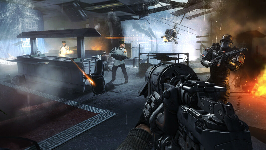 Wolfensteain-New-Order-burning Wolfenstein: The New Order е безплатна в EGS