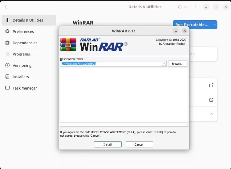 Стартиране на Windows софтуер в Linux среда с помощта на Bottles